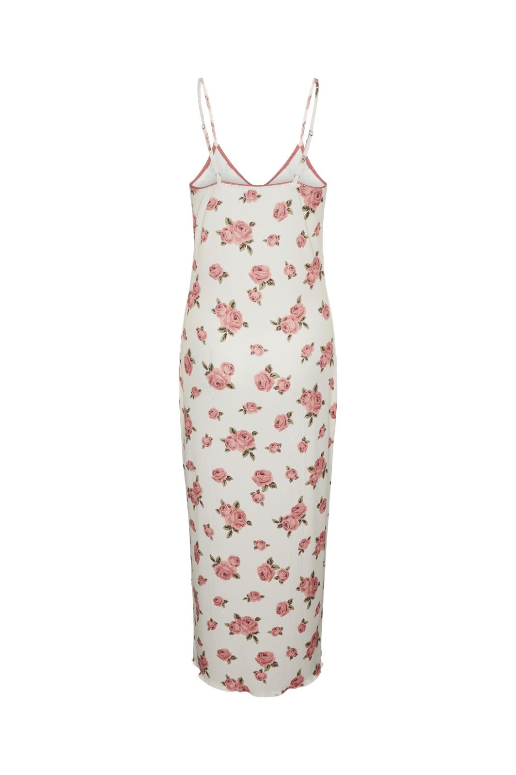 YAS - Yasreece Strap Long Dress - 4613965 Birch Pink Flower Print