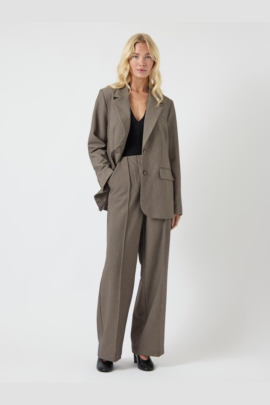 Y.A.S - Yasreemaj Ls Blazer - 4794973 Grey Melange