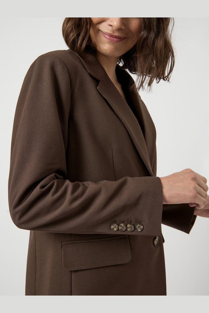 YAS - Yasreemaj Ls Blazer - 4961528 Chocolate Brown