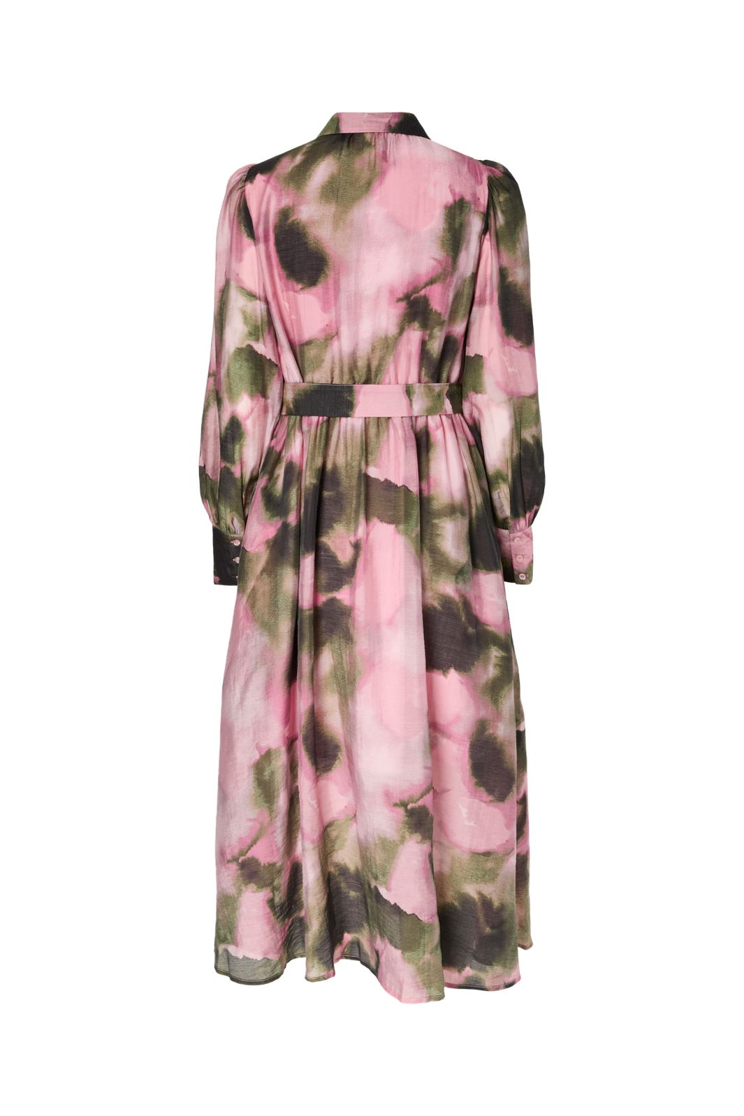 YAS - Yasrinaro Ls Long Shirt Dress - 4994253 Almond Blossom Rinaro Print