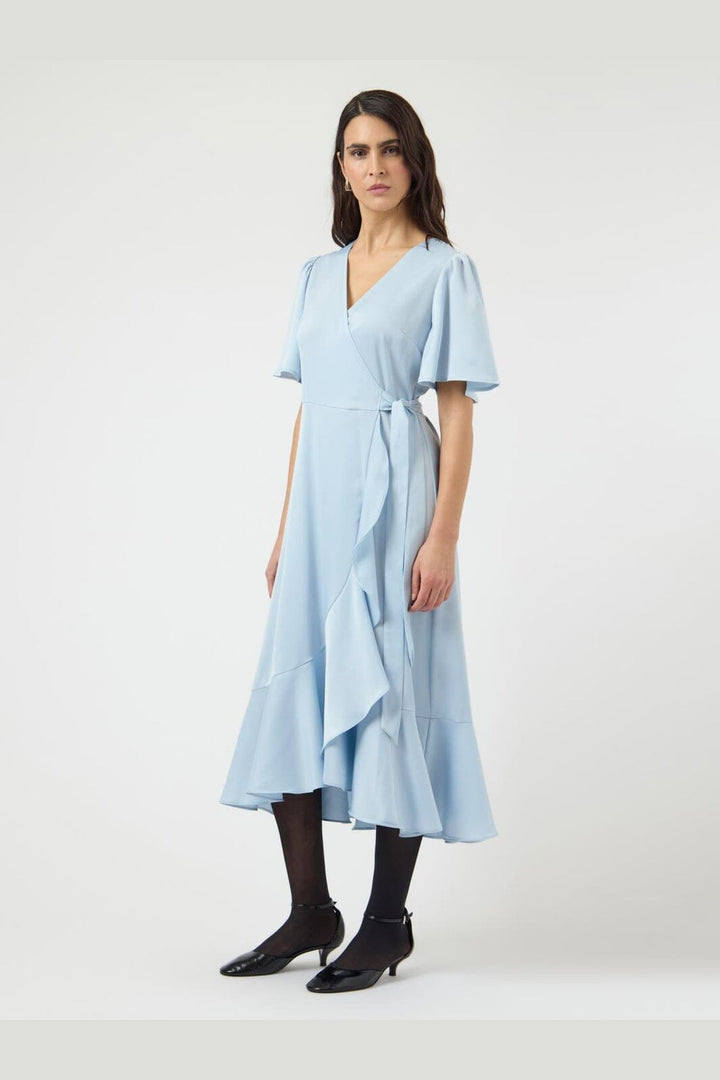 YAS - Yasthea 2/4 Midi Wrap Dress - 4971092 Skyway