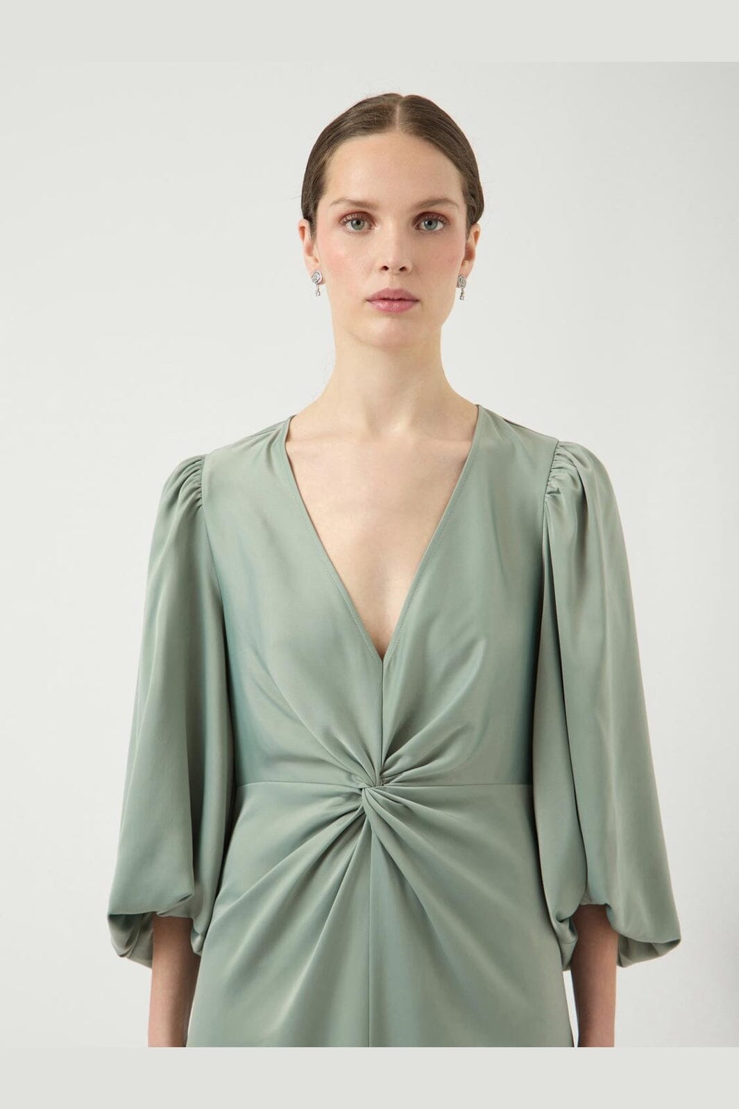 YAS - Yasthea 3/4 Long Dress - 5082896 Green Milieu