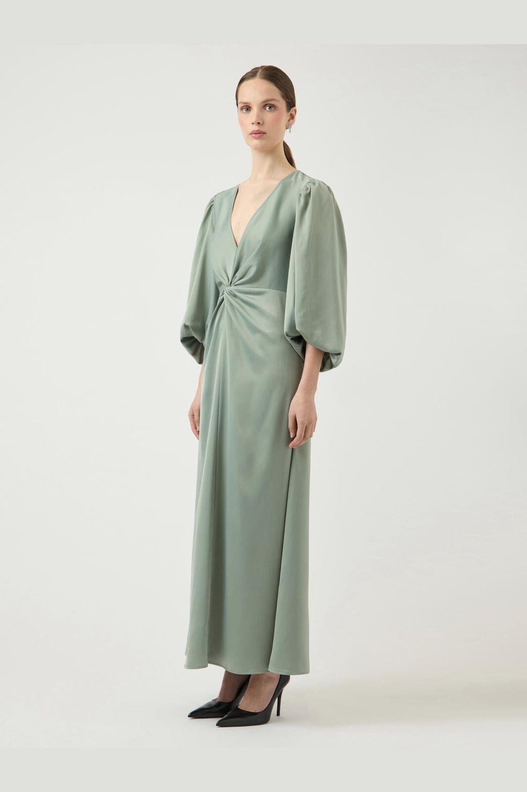 YAS - Yasthea 3/4 Long Dress - 5082896 Green Milieu