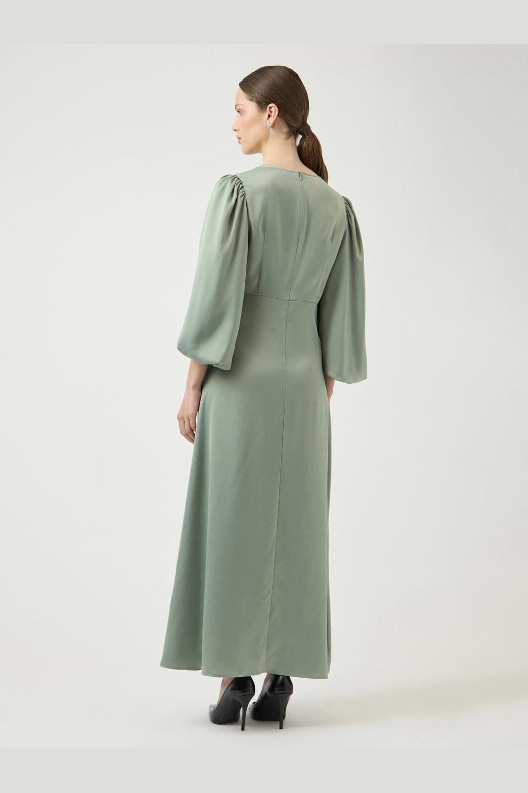 YAS - Yasthea 3/4 Long Dress - 5082896 Green Milieu